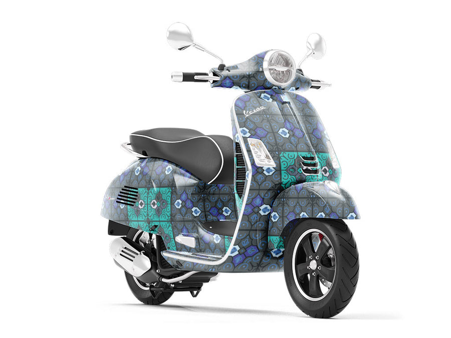 Iris Tile Vespa Scooter Wrap Film
