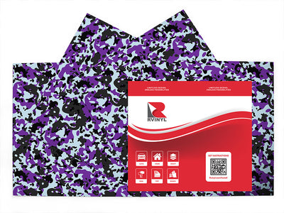 iris multicam camouflage Craft Vinyl Sheet Pack