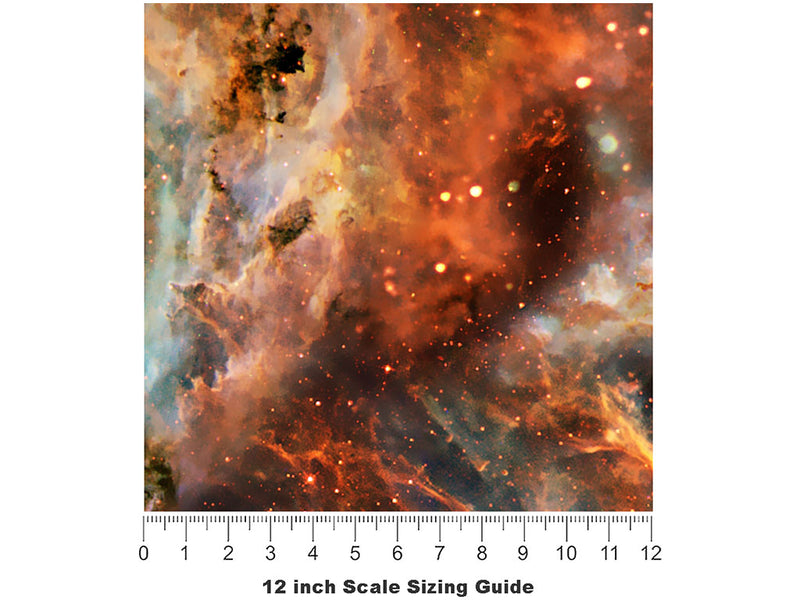 Iris Neb Science Fiction Vinyl Film Pattern Size 12 inch Scale~Rwraps Iris Neb Science Fiction Sizing Chart~2