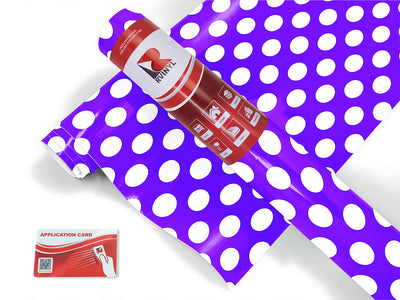 iris purple polka dot Craft Vinyl Roll