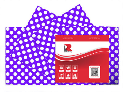 iris purple polka dot Craft Vinyl Sheet Pack
