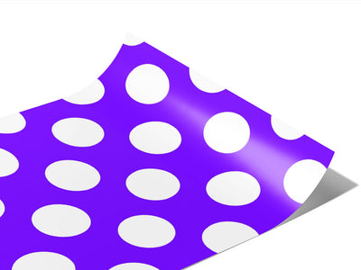 Iris Purple Polka Dot Vinyl Wraps~Rwraps Series 914 Digitally Printed Vinyl Wrap~0
