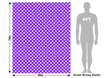 Iris Purple Polka Dot Vehicle Wrap Scale~Rwraps Series 914 Iris Purple Polka Dot Measurements~1
