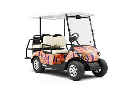 Irish Oraiste Abstract Wrapped Golf Cart