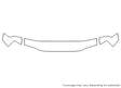 hombre 3M Clear Bra Hood Precut PPF Diagram