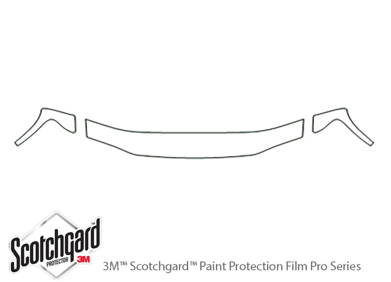 i-series 3M Clear Bra Hood Precut PPF Diagram