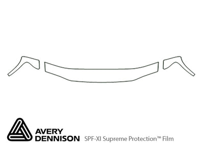 i-series Avery Dennison Clear Bra Hood Precut PPF Diagram