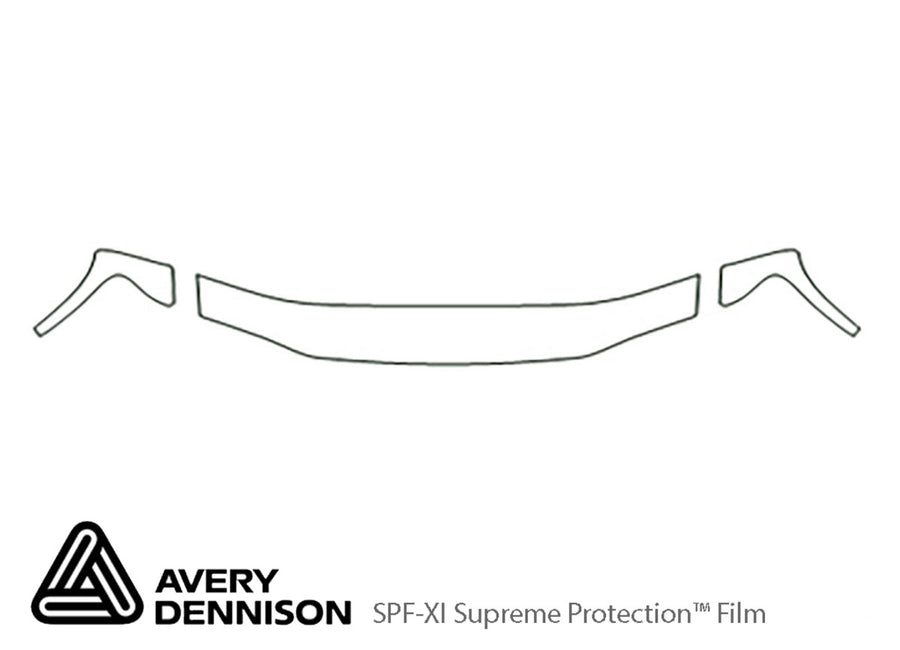 i-series Avery Dennison Clear Bra Hood Precut PPF Diagram