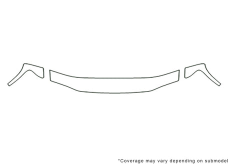 i-series Avery Dennison Clear Bra Hood Precut PPF Diagram