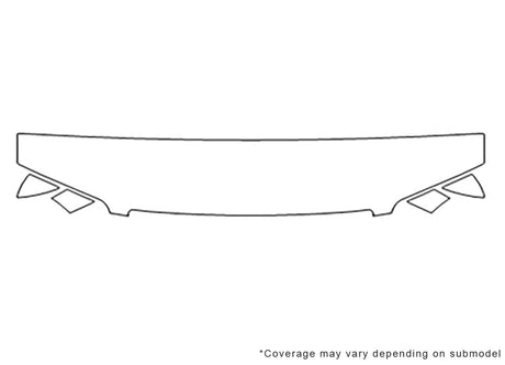 oasis Avery Dennison Clear Bra Hood Precut PPF Diagram