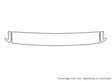 rodeo 3M Clear Bra Hood Precut PPF Diagram