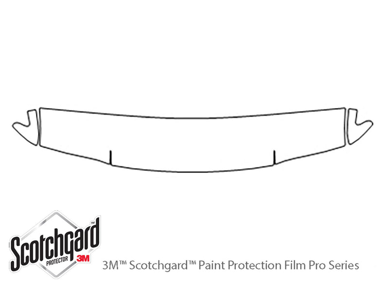 rodeo 3M Clear Bra Hood Precut PPF Diagram