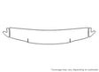 rodeo Avery Dennison Clear Bra Hood Precut PPF Diagram