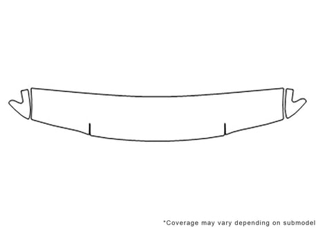 rodeo Avery Dennison Clear Bra Hood Precut PPF Diagram