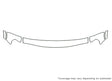 rodeo 3M Clear Bra Hood Precut PPF Diagram
