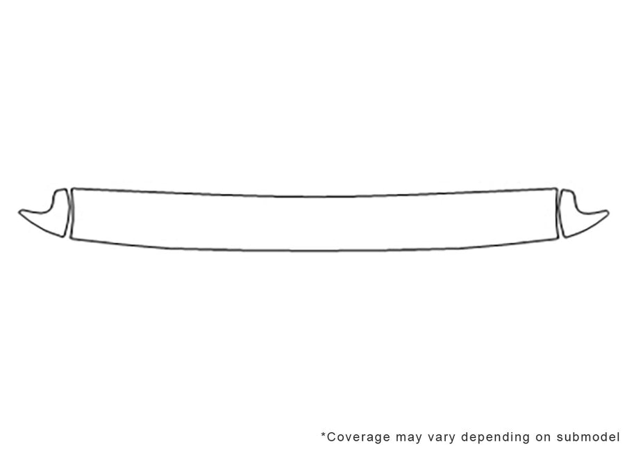 trooper 3M Clear Bra Hood Precut PPF Diagram