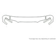 trooper 3M Clear Bra Hood Precut PPF Diagram