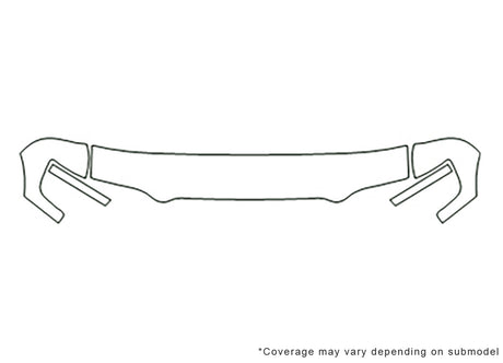 trooper Avery Dennison Clear Bra Hood Precut PPF Diagram
