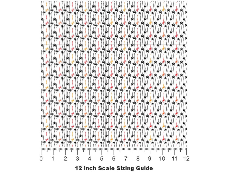 Itsy Bitsy Bug Vinyl Film Pattern Size 12 inch Scale~Rwraps Itsy Bitsy Bug Sizing Chart~2