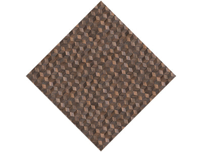 Jacobean Stain Wooden Parquet Vinyl Wrap Pattern