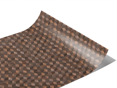 Jacobean Stain Wooden Parquet Vinyl Wraps~Rwraps Series 914 Digitally Printed Vinyl Wrap~1