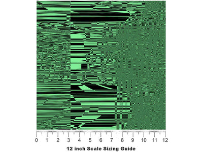 Jade Distortion Technology Vinyl Film Pattern Size 12 inch Scale~Rwraps Jade Distortion Technology Sizing Chart~3