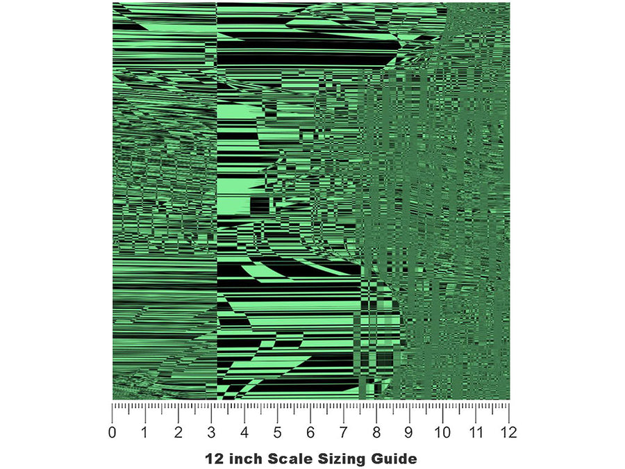 Jade Distortion Technology Vinyl Film Pattern Size 12 inch Scale~Rwraps Jade Distortion Technology Sizing Chart~3