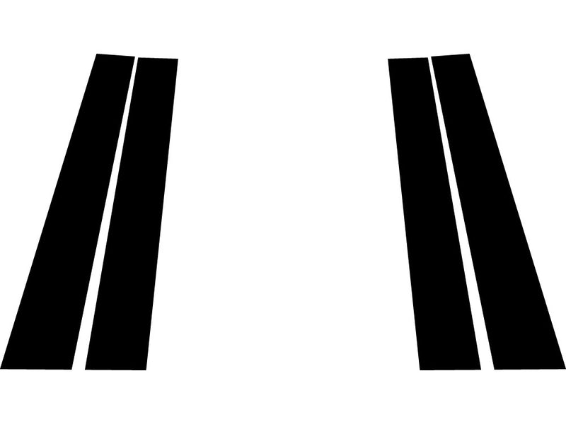 jaguar e-pace 2018-2022 Matte Black Pillar Trim Diagram