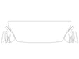 e-pace Avery Dennison Clear Bra Hood Precut PPF Diagram