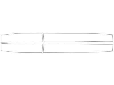 e-pace 3M Clear Bra Door Cup Precut PPF Diagram