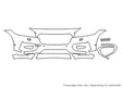 f-pace 3M Clear Bra Bumper Precut PPF Diagram