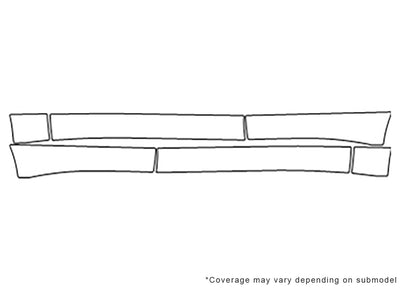 f-pace 3M Clear Bra Door Cup Precut PPF Diagram