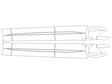 f-pace 3M Clear Bra Door Cup Precut PPF Diagram