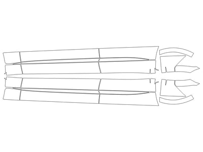 f-pace 3M Clear Bra Door Cup Precut PPF Diagram