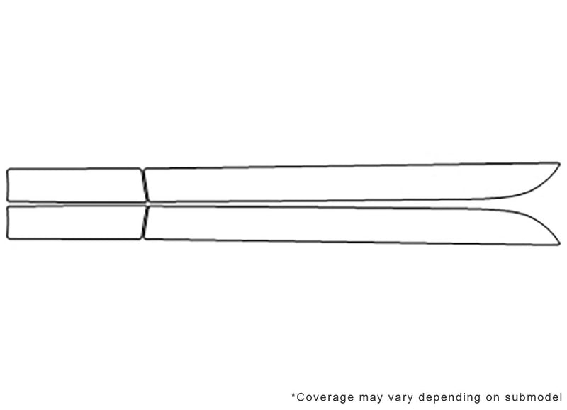 f-type 3M Clear Bra Door Cup Precut PPF Diagram