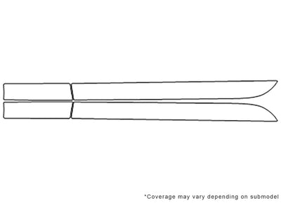 f-type 3M Clear Bra Door Cup Precut PPF Diagram
