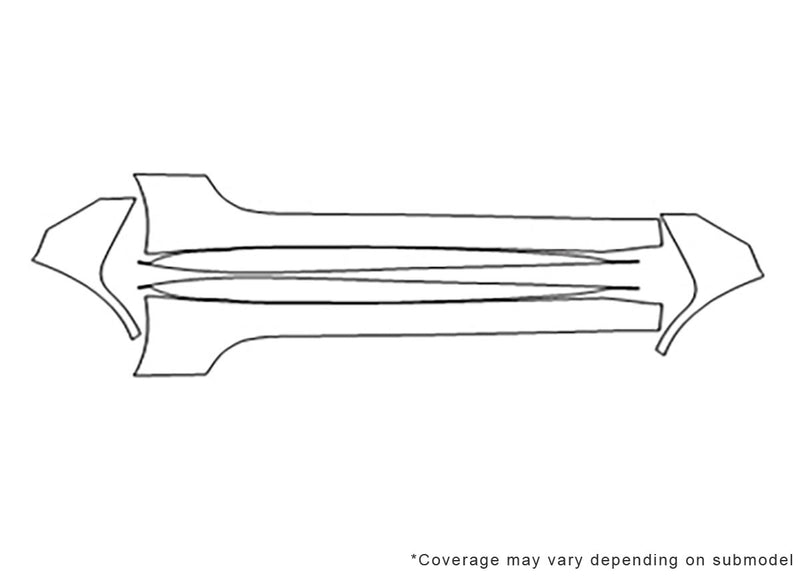 f-type Avery Dennison Clear Bra Door Cup Precut PPF Diagram