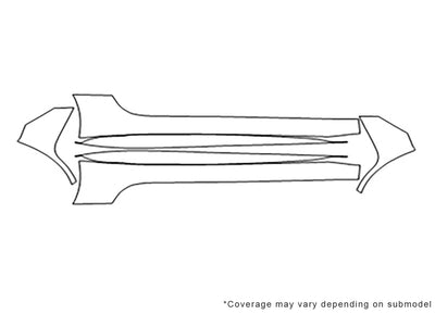f-type Avery Dennison Clear Bra Door Cup Precut PPF Diagram