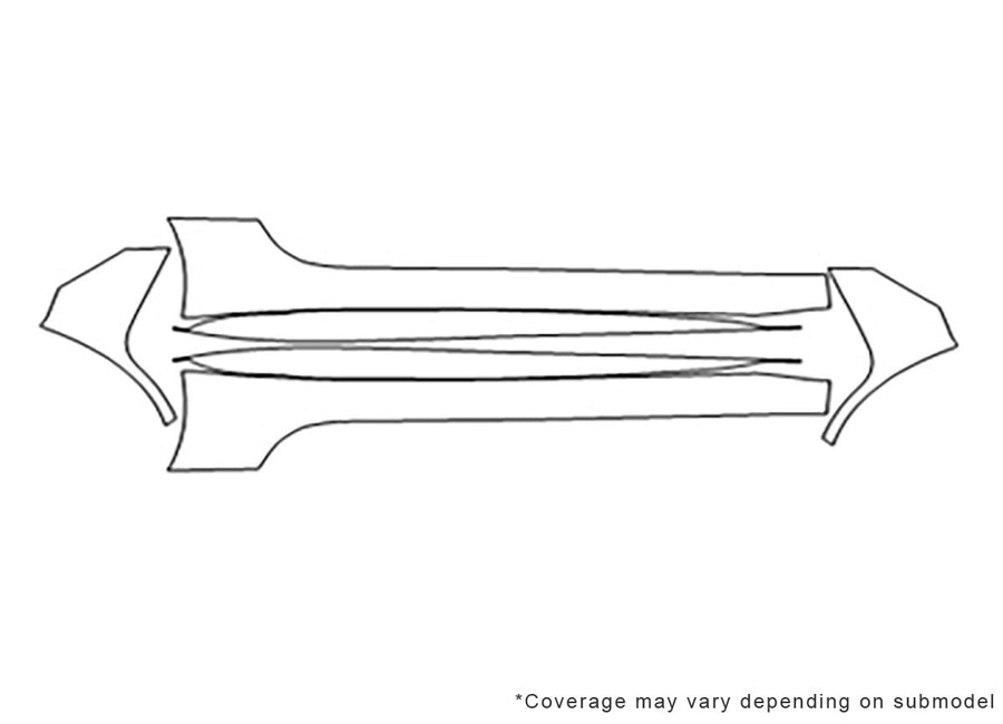 f-type Avery Dennison Clear Bra Door Cup Precut PPF Diagram