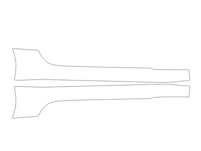 f-type 3M Clear Bra Door Cup Precut PPF Diagram