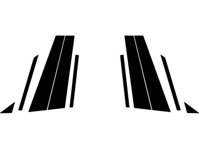 jaguar i-pace 2019-2023 Camo Pillar Trim Diagram