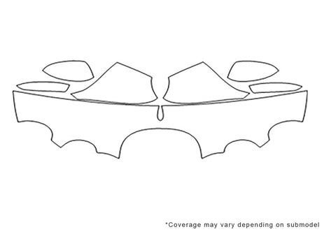 s-type Avery Dennison Clear Bra Hood Precut PPF Diagram