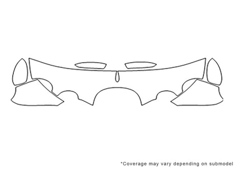 s-type Avery Dennison Clear Bra Hood Precut PPF Diagram