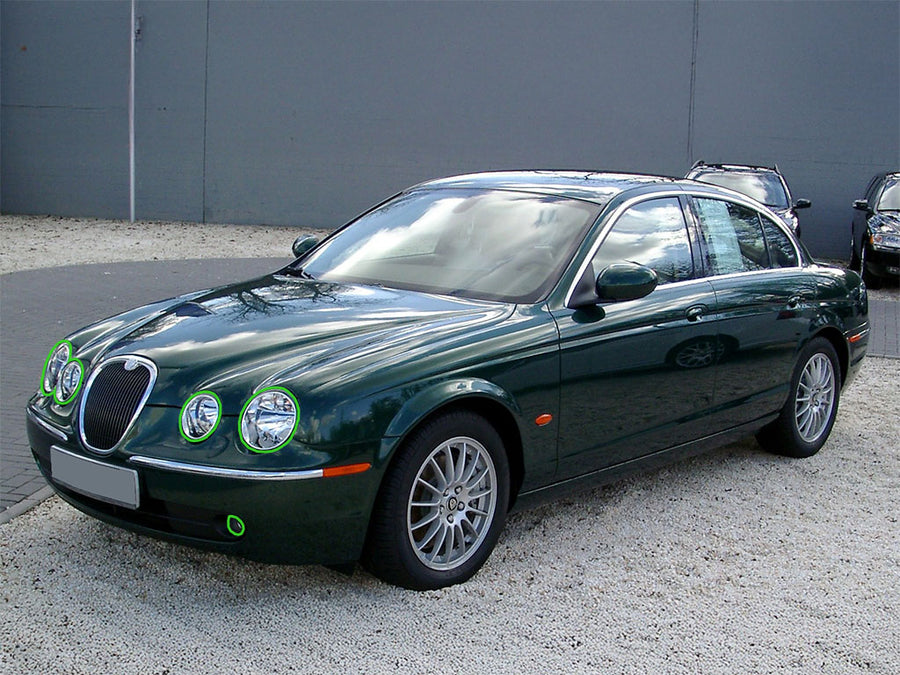 jaguar s-type 2005-2008 Headlight Protection Installation Location