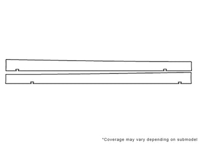 x-type 3M Clear Bra Door Cup Precut PPF Diagram
