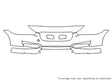 xe 3M Clear Bra Bumper Precut PPF Diagram