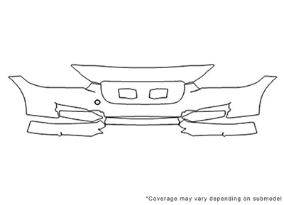 xe 3M Clear Bra Bumper Precut PPF Diagram