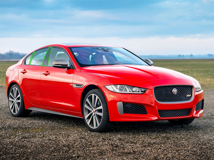 jaguar xe 2017-2020 Pillar Post Trim Installation Location