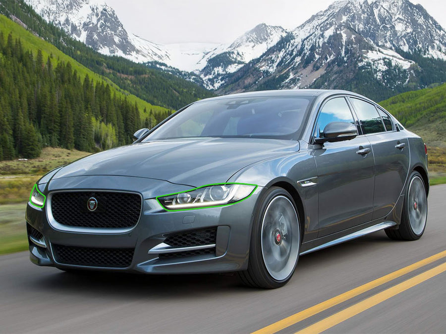 jaguar xe 2017-2019 Headlight Protection Installation Location