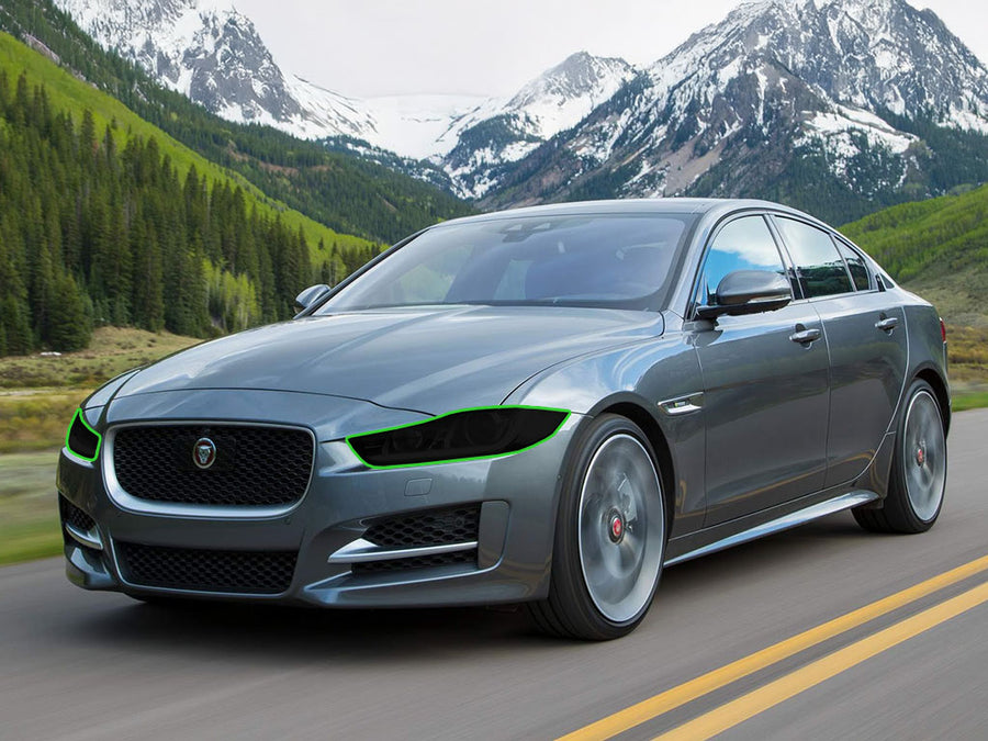 jaguar xe 2017-2019 Headlight Tint Location